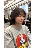 大人ガーリー/タンバルモリ/韓国風/チョコレート/マチルダボブ