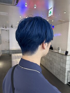 ゲーム 原宿店(GAME) ターコイズブルー/ダブルカラー/メンズカット/髪質改善/原宿