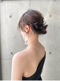 ヘアセット/ヘアアレンジ/結婚式ヘア/お呼ばれヘア/前髪カット