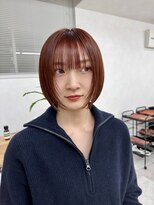 セイル(Sail)&nbsp;オレンジブラウン×レイヤーボブ[淡路駅]