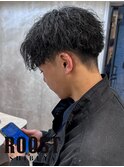 波巻きツイストスパイラルパーマ
