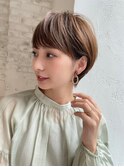 オリーブベージュ/ハンサムショート/髪質改善[池袋駅]
