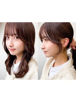【韓国ヘア/レイヤーカット/前髪カット】韓国顔周りカットで結んでも可愛い*本格韓国ヘアをご提案（韓国）