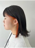 松山市/20代/30代/40代/オレンジ×ダークトーン
