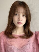 トリコ ショップアンドヘアサロン(tricot shop hair salon)&nbsp;シースルーバング くびれミディアム