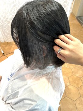 アズール 草加(azule) イヤリングカラー シルバー ショートインナーカラー