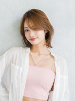 トッカ ヘアアンドトリートメント 難波店 ひし形シルエットが可愛いボブレイヤー