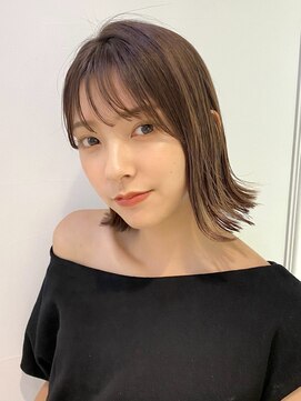 アイスバーグ(eyesburg) 20代30代40代大人可愛い韓国風艶感プリカール外はねボブディ