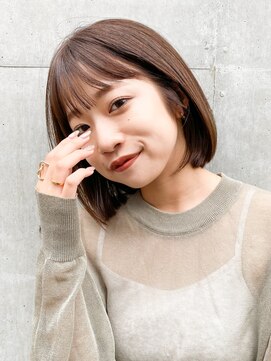 ミィ 浦和(mee) ボブ　ショート　ベージュ　前髪