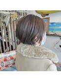 【白髪染め】ブライトニングカラー&骨格修正カット..~**.
