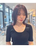 ブリーチなしカシスレッド〇