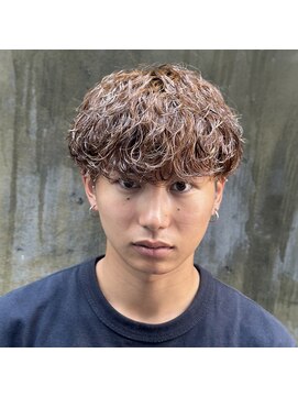 ササ(33) 【明るめブラウン×波巻きツイスパ】