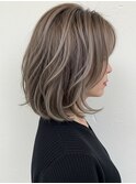 30代40代50代人気★大人女子の透明感ハイライトレイヤーボブ