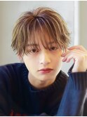 シースルーマッシュフェザーパーマニュアンスパーマ韓国マッシュ