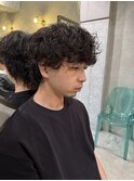 シャドウパーマ 癖毛風 無造作パーマ 新宿