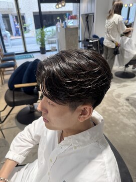 グラスバイネオリーブ 大倉山駅前店(grace by neolive) センターパート×ニュアンスパーマ