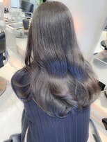 ヘアサロン ガリカ 表参道(hair salon Gallica)&nbsp;【田中杏実】艶髪ラベンダーグレー/大人ゆるふわウェーブロング