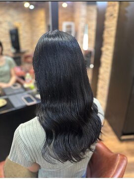 ブリーチなし☆ブルーブラック