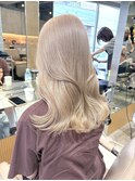 原宿韓国顔まわりミルクティーベージュミルクティーグレージュ