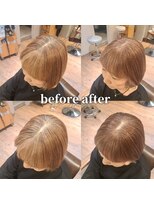 アットティー 金沢八景(at tee...)&nbsp;脱白髪染め後のメンテナンスカラー/魅せるカラー