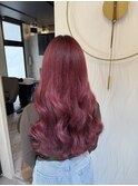 チェリーピンクカラー「ロングスタイル」