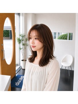 ビーアップヘアー(be:up hair) 顔周りレイヤーで小顔見え◎くびれミディアム