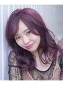 ピンクパープルが可愛い♪個性的カラー