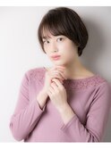大人可愛い小顔丸みショート☆ ことりベージュ【Linona】3