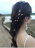 編みおろしヘアセット☆リゾート風アレンジ☆AMU