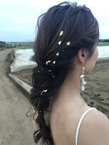 編みおろしヘアセット☆リゾート風アレンジ☆AMU
