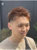 ジェットモヒカン明るめブラウン刈り上げ学生人気10代20代30代