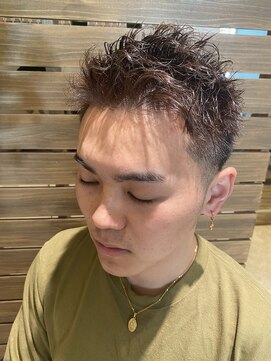 ヘアサロン フラット(hair salon flat) ショート大人カジュアル爽やかモテ無造作パーマ黒髪暗髪