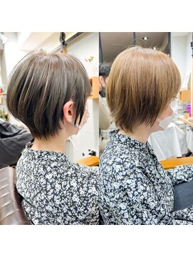 アヴァロン(AVALON) 絶壁解消×くびれ×30代40代50代×ひし形大人ショートボブ永