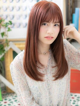 カバーヘアアンドスパ ブリス 浦和(COVER HAIR&SPA bliss) 大人かわいいチェリーピンク外国人風ロングc5浦和20代30代40代