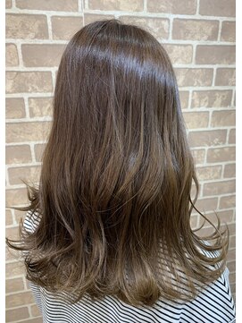 ルノン(LUNON) 細めハイライト×グレージュカラー