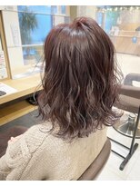 アース 錦糸町店(HAIR&MAKE EARTH) ブリーチなし透明感カラー×ピンクヴァイオレッド