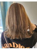 【veganカラー】ニュアンスハイライト×サンドベージュ【20代】