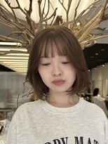 ゼスト 八王子店(ZEST) くすみベージュ】中明度、透明感カラー