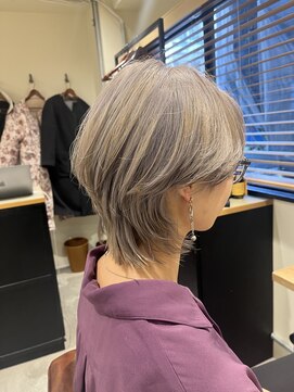 カンナ オーガニック ヘアデザイン(CANNA ORGANIC & HAIR DESIGN) アッシュベージュ×くびれウルフ