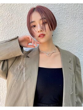 エアー 青山(AIR) 赤カラー/赤髪/ショートヘア