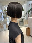ベストフィットミニボブ×暗髪ブルージュ