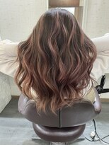 グラムアッシュ(GLAM ASH) ピンクベージュ バレイヤージュ