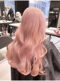イメチェン/ホワイトブロンド/外ハネボブ/ワイドバング/渋谷