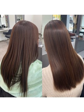 ガルボヘアー 桟橋店(garbo hair) 髪艶ストレート髪質改善高知美容院オイルカラー