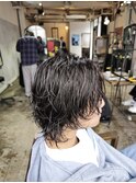 緩めのシャドウパーマスパイラルパーマメンズパーマ