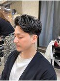 ツイストスパイラル メンズ パーマ ニュアンスパーマ 眉毛