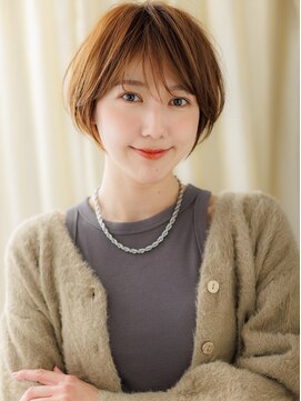 カバーヘアアンドスパ ブリス 浦和(COVER HAIR&SPA bliss) 暖色系カラー前下がりボブマッシュウルフTc2浦和20代30代40代