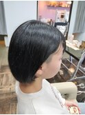 刈り上げワンレンボブ/アッシュブラック/堺北花田