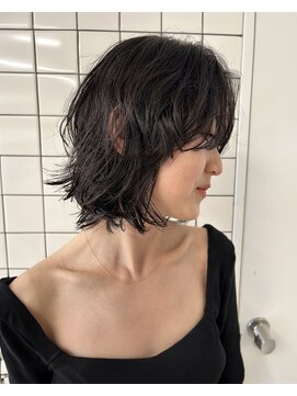 カルテ(QUARTE) スクエアボブ ニュアンスパーマ