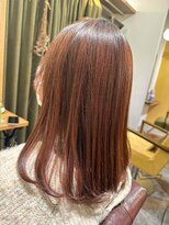 ムーン(moon) くびれヘア/アプリコットオレンジ/夏のヘアアレンジ/武蔵小杉